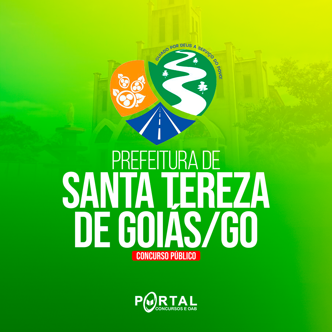 PREFEITURA DE SANTA TEREZA DE GOIÁS GO (PÓS EDITAL) NÍVEL MÉDIO TÉCNICO (chm)