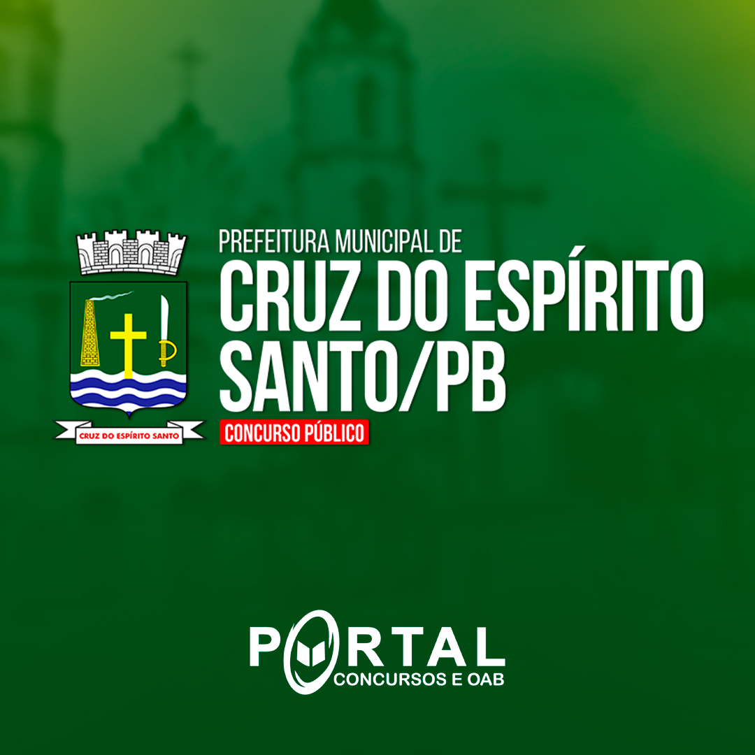 PREFEITURA DE CRUZ DO ESPÍRITO SANTO PB (PRÉ EDITAL) NÍVEL FUNDAMENTAL