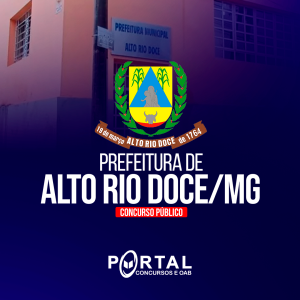 PREFEITURA DE ALTO RIO DOCE MG (PÓS EDITAL) AUXILIAR DE SERVIÇOS ADMINISTRATIVOS